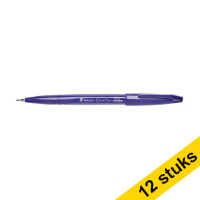 Aanbieding: 12x Pentel Sign SES15C brushpen violet