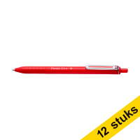 Aanbieding: 12x Pentel iZee BX470 balpen rood