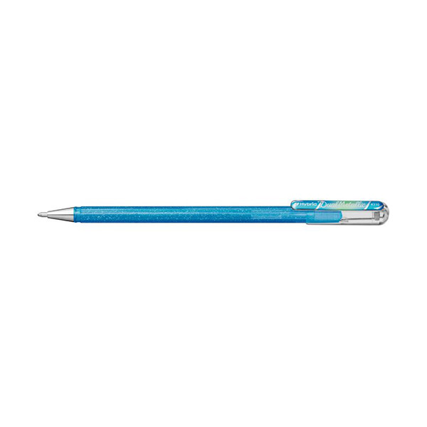 Pentel Dual Metallic gelpen blauwgrijs en metallic blauw/zilver 210202 - 1