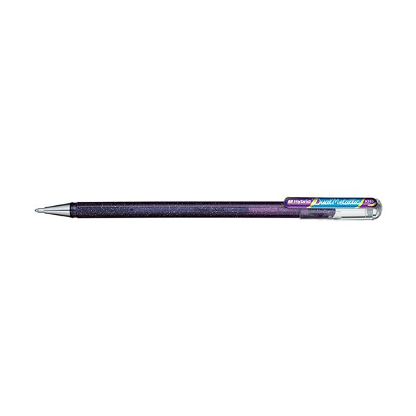 Pentel Dual Metallic gelpen violet/metallic blauw 210193 - 1
