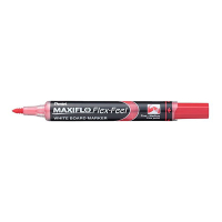 Pentel Flex-Feel whiteboard marker met flex tip rood (1,5 - 4,5 mm rond) 016879 210364