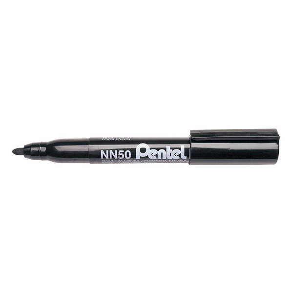 Pentel Green-Label NN50 permanent marker zwart (1,3 - 3 mm rond) 004645 210342 - 1