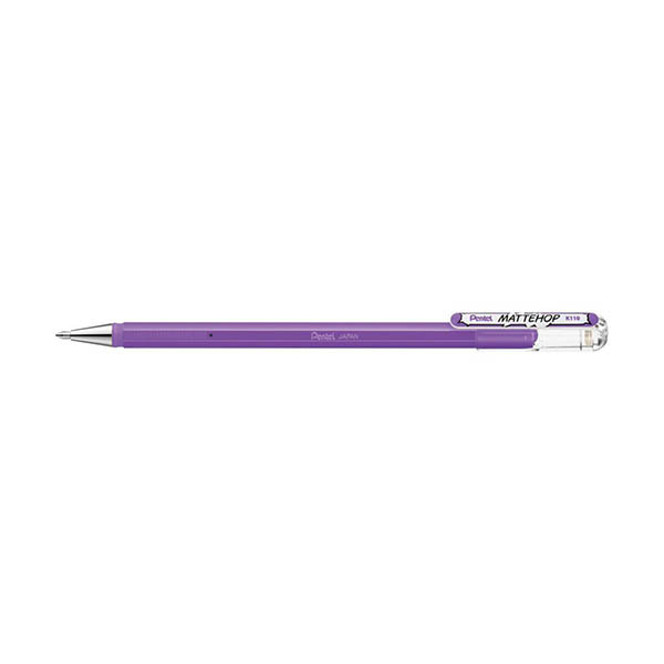 Pentel Mattehop K110 gelpen lichtpaars 494620 - 1