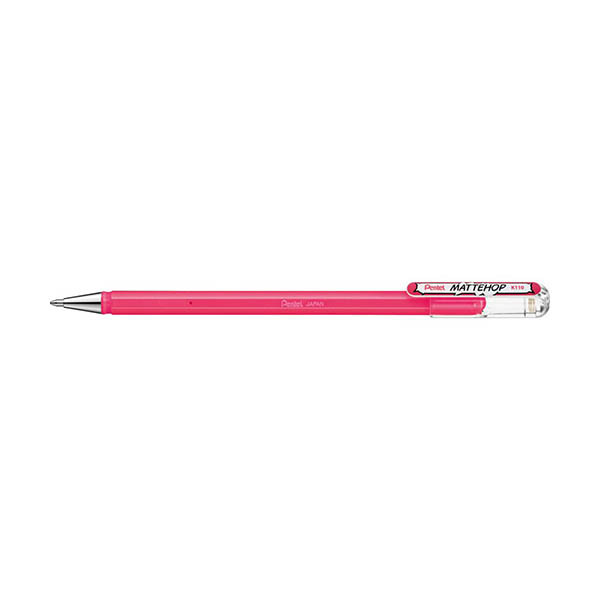 Pentel Mattehop K110 gelpen roze 494606 - 1