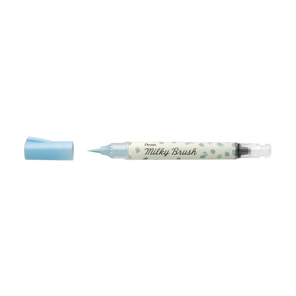 Pentel Milky XGFH-PSX brushpen pastelblauw 020538 210228 - 1