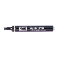Pentel N60 marker zwart (12 stuks) 297935