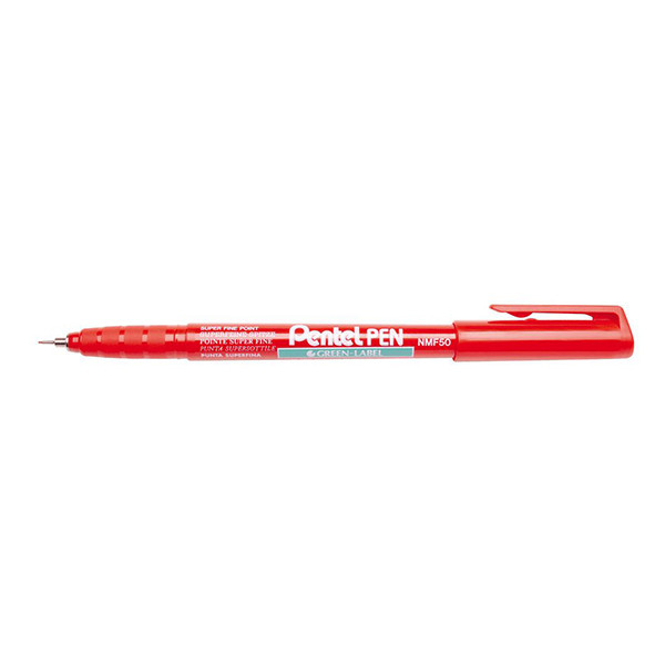 Pentel NMF50 permanent marker rood (0,6 mm rond) 003945 210340 - 1
