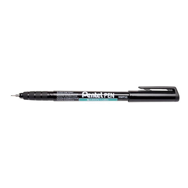 Pentel NMF50 permanent marker zwart (0,6 mm rond) 003932 210339 - 1