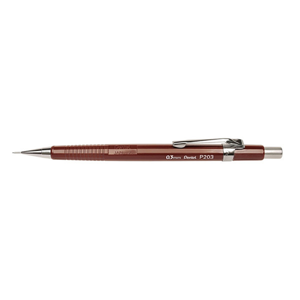 Pentel P203 vulpotlood 0,3 mm bruin 009112 210347 - 1