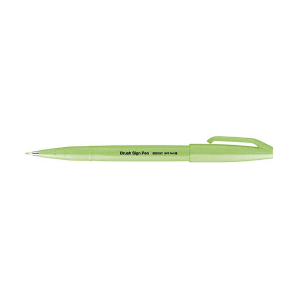 Pentel Sign SES15C brushpen fluogroen 494611 - 1
