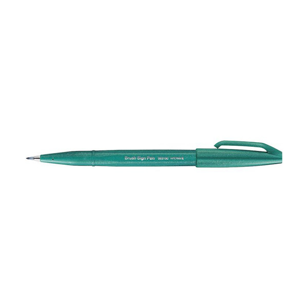 Pentel Sign SES15C brushpen turquoise groen SES15C-D3 210113 - 1