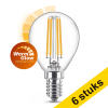 Aanbieding: 6x Philips E14 filament ledlamp kogel WarmGlow dimbaar 3.4W (40W) LPH02552 - 1