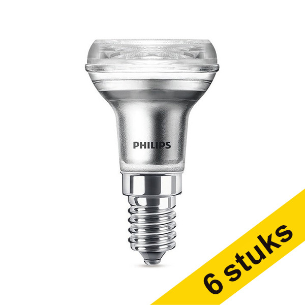 Aanbieding: 6x Philips E14 ledlamp reflector R39 mat 1,8W (30W) LPH00818 - 1