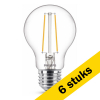 Aanbieding: 6x Philips E27 filament ledlamp peer warm wit 2.2W (25W) LPH02333 - 1