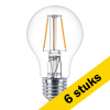 Aanbieding: 6x Philips E27 filament ledlamp peer warm wit 4.3W (40W) LPH02335 - 1