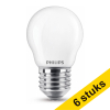 Aanbieding: 6x Philips  E27 ledlamp kogel mat dimbaar 6.5W (60W) LPH02365 - 1