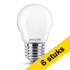 Aanbieding: 6x Philips E27 ledlamp kogel mat warm wit 4.3W (40W) LPH02357 - 1