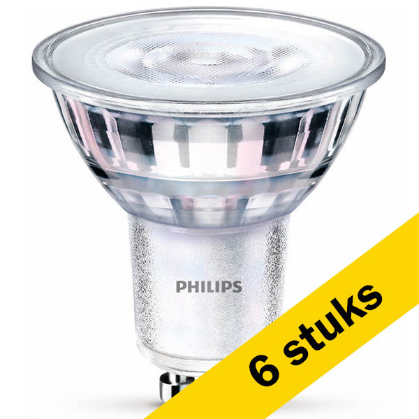 Aanbieding: 6x Philips GU10 ledspot | 3000K | dimbaar | 4W (50W) LPH02877 - 1