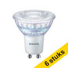 Aanbieding: 6x Philips GU10 ledspot Classic glas dimbaar 2700K 3W (35W) LPH00264 - 1