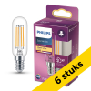 Aanbieding: 6x Philips ledlamp E14 | buis T25 | filament | helder | 2700K | 3.4W (40W)	Philips	Original	Led	€ 9.95 LPH04187 - 1