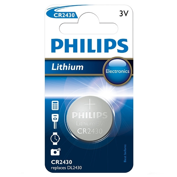 Chaise longue invoegen uitbreiden Philips CR2430 Lithium knoopcel batterij 1 stuk Philips 123inkt.be