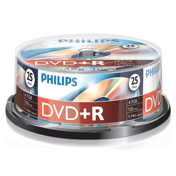 Philips DVD+R 25 stuks in cakebox 098011 - 1