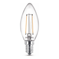 Philips E14 filament ledlamp kaars warm wit 2W (25W) 929001238395 LPH02435