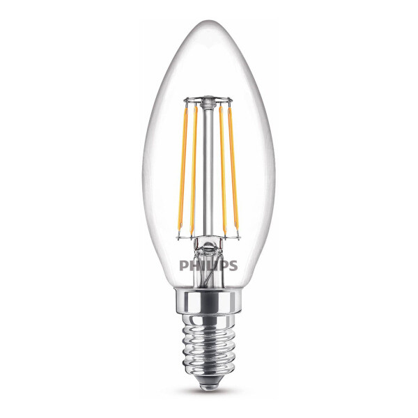 Philips E14 filament ledlamp kaars warm wit 4.3W (40W) 929001889755 LPH02437 - 1