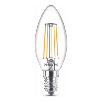 Philips E14 filament ledlamp kaars warm wit 4.3W (40W) 929001889755 LPH02437