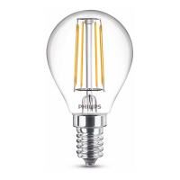 Philips E14 filament ledlamp kogel warm wit 4.3W (40W) 929001890455 LPH02396