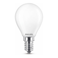 Philips E14 ledlamp kogel mat warm wit 2.2W (25W) 929001345455 LPH02380