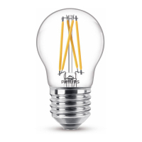 Philips E27 filament ledlamp kogel WarmGlow 3.4W (40W) LPH02545