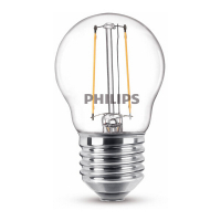 Philips E27 filament ledlamp kogel warm wit 2W (25W) 929001238755 LPH02370