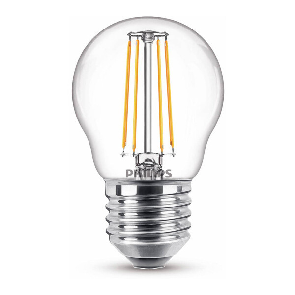 Philips E27 filament ledlamp kogel warm wit 4.3W (40W) 929001890555 LPH02372 - 1