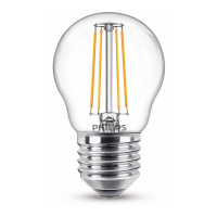 Philips E27 filament ledlamp kogel warm wit 4.3W (40W) 929001890555 LPH02372