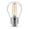 Philips E27 filament ledlamp kogel warm wit 4.3W (40W)