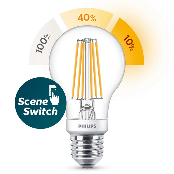 Philips E27 filament ledlamp peer SceneSwitch 7.5W (60W) 929001888655 LPH02501 - 1