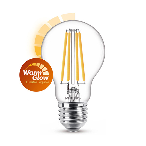 Philips E27 filament ledlamp peer WarmGlow dimbaar 10.5W (100W) 929003011501 LPH02537 - 1