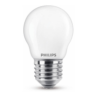 Philips E27 ledlamp kogel mat warm wit 2.2W (25W) 929001345655 LPH02352