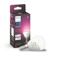 Philips Hue E14 smart lamp kogel P45 wit en RGB instelbaar zigbee LPH03365