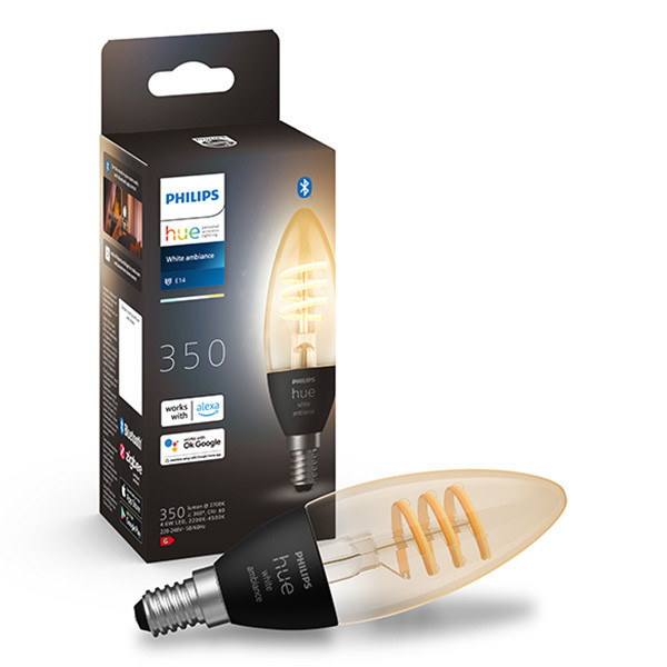 Philips Hue E14 smartlamp kaars C39 warmwit instelbaar zigbee LPH03046 - 1
