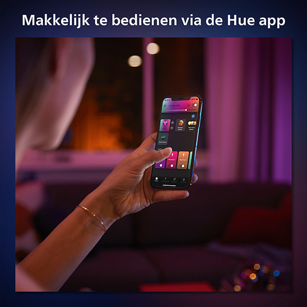 Philips Hue E14 smartlamp kogel P45 wit en RGB instelbaar zigbee LPH03365 - 7