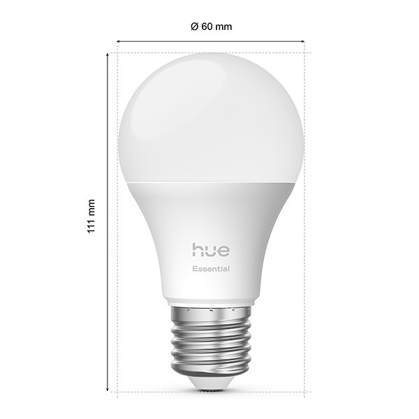 Philips Hue Essential E27 smart lamp wit en RGB instelbaar zigbee 3 stuks LPH04291 - 2
