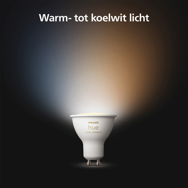 Philips Hue GU10 smartlamp PAR16 mat wit zigbee LPH03731 - 4