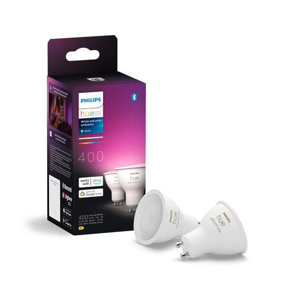 Philips Hue GU10 smartlamp PAR16 wit zigbee 2 stuks LPH03696 - 1