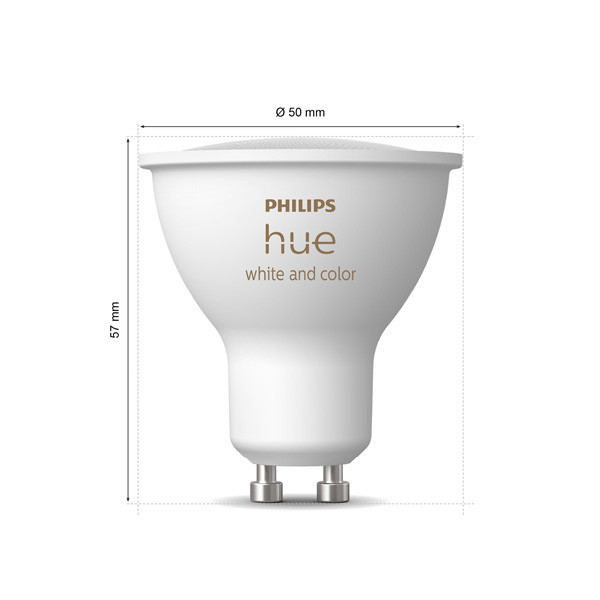 Philips Hue GU10 smartlamp PAR16 wit zigbee 2 stuks LPH03696 - 3