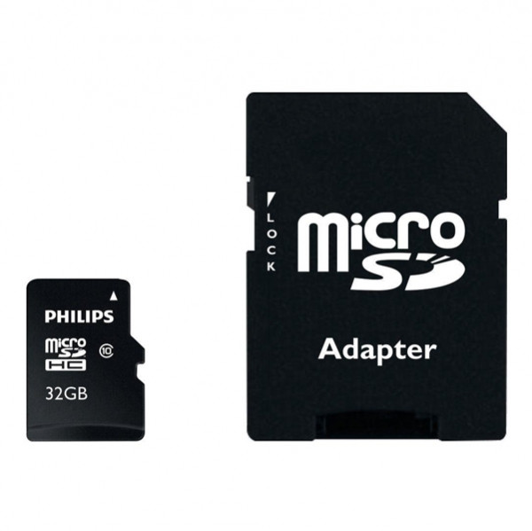 Philips Micro SDHC geheugenkaart class 10 inclusief SD adapter - 32GB 098122 - 1