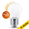 Voordeelverpakking: 6x Philips E27 ledlamp kogel mat WarmGlow 3.4W (40W) LPH02587 - 1