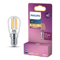 Philips ledlamp E14 | buis T25 | filament | helder | 2700K | 1.9W (25W) LPH04159