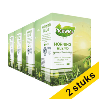 Aanbieding: 2x Pickwick Morning Blend Green Awakening groene thee (4 x 15 stuks)